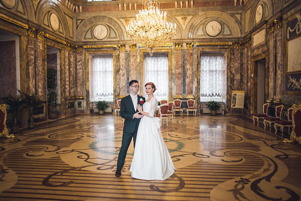 свадебная фотосессия в Мраморном дворце