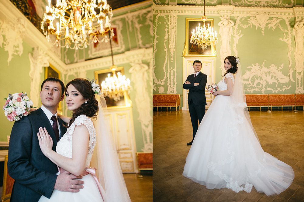 Свадебная фотосессия в Строгановском дворце