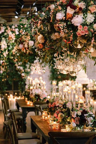 свечи в декоре свадеб