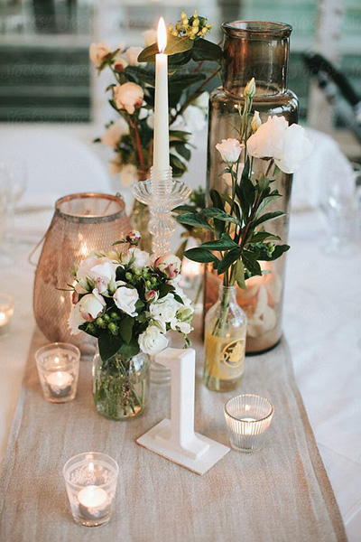 свечи в декоре свадеб