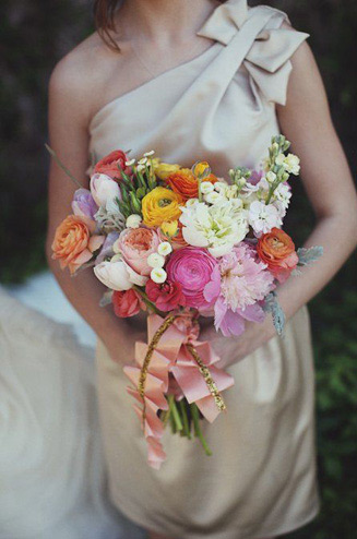  Букет невесты из тюльпанов