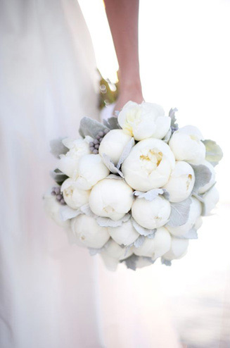  белый букет невесты