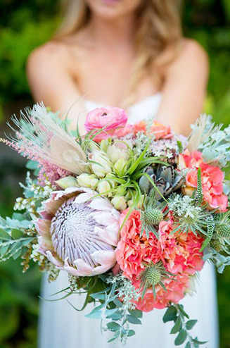  букет невесты из полевых цветов