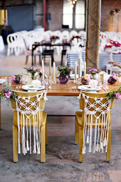 Оформление стульев на свадьбу