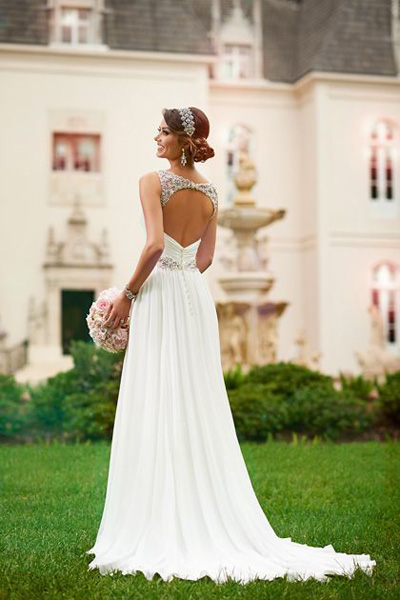 свадебные платья с открытой спиной