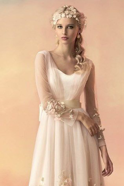 свадебное платье прямой силуэт