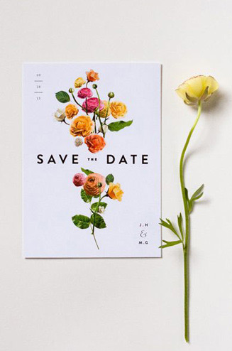Приглашения на свадьбу с цветами