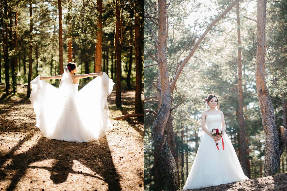 свадьба в лесу