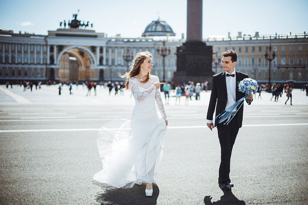свадебная фотосессия Дворцовая площадь