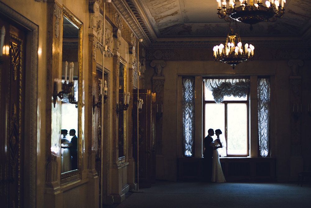 свадебная фотосессия в Александровском дворце