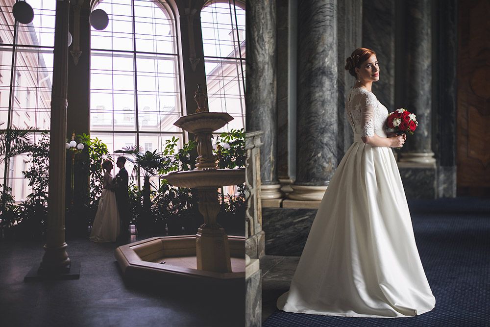 свадебная фотосессия в Мраморном дворце