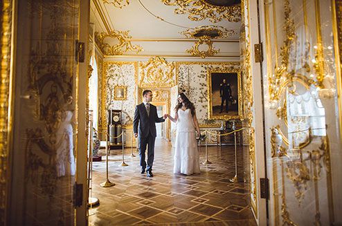 Екатерининский дворец свадебные фотографии