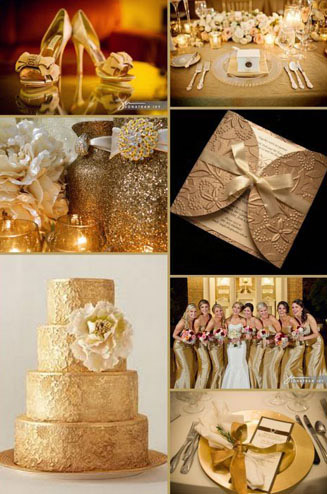 свадьба в золотом цвете