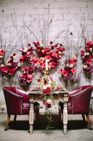  Свадьба в красном  цвете 