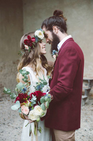  Свадьба в красном  цвете 
