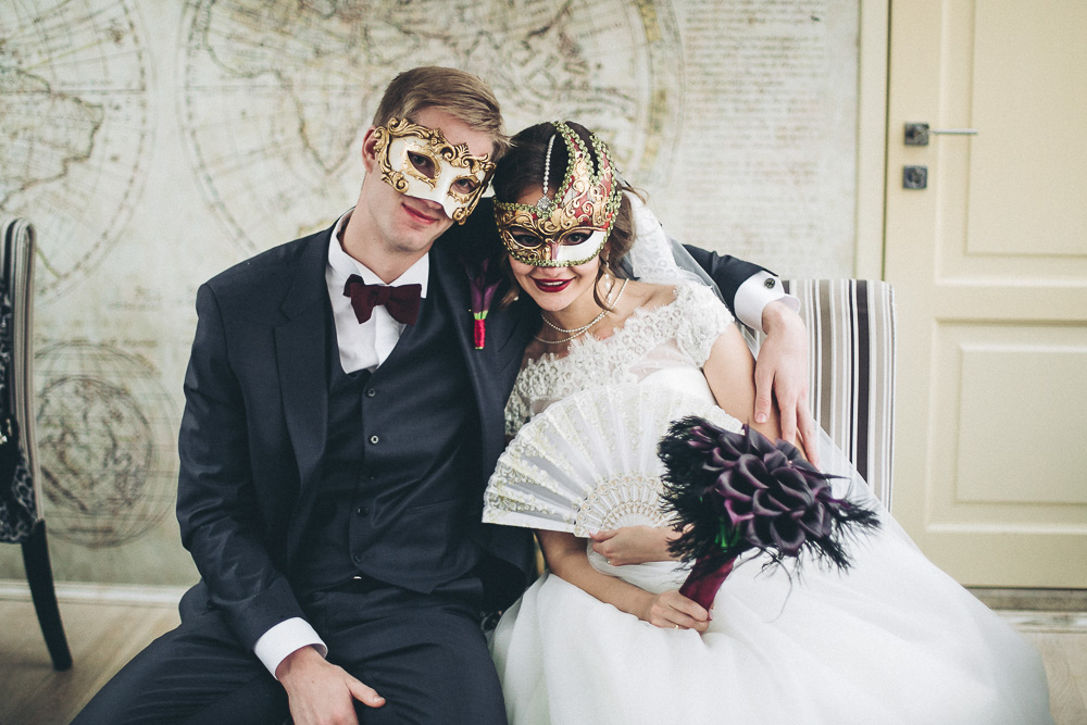 свадьба в  стиле венецианский карнавал